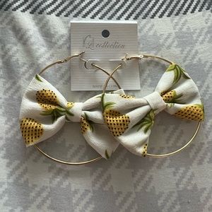 Fashion hoops - tropical print